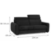 Obrazek Sofa Perotti 180 ze stelażem włoskim Run Again 99