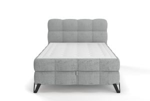 Obrazek Łóżko tapicerowane z pojemnikiem Loa 120x200 popiel