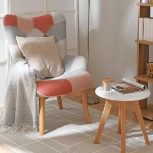 Obrazek Fotel Maddie różowy patchwork