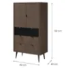 Obrazek Szafka Marley 6 Baltic Storm/Czarny