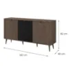 Obrazek Komoda 160 Marley 8 3d Baltic Storm/Czarny