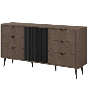 Obrazek Komoda 160 Marley 9 1d6s Baltic Storm/Czarny