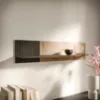 Obrazek Półka Merci 110 Dąb Artisan / Czarny