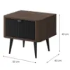 Obrazek Szafka Nocna Marley 17 baltic storm/czarny